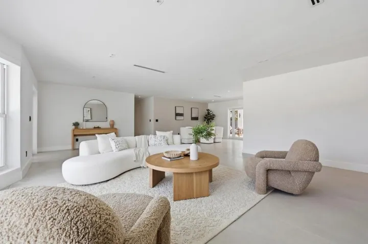 Staged living room